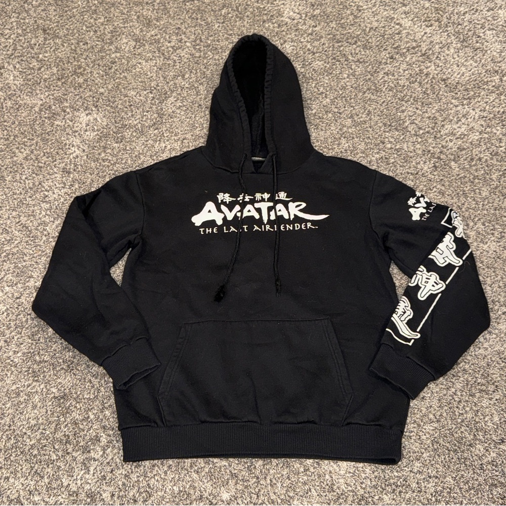 Nickelodeon Avatar Last Airbender Legend Of Aang Black Pullover Hoodie Medium